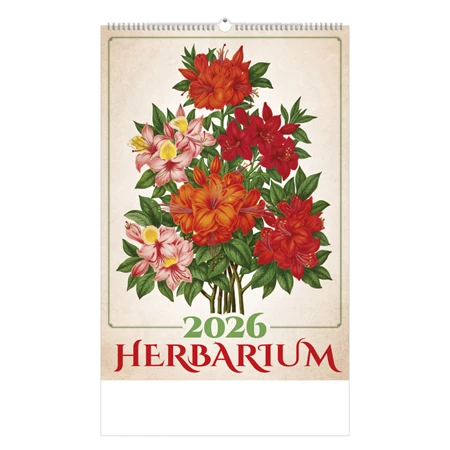 Falinaptár 2026 TOPTIMER T092 450x315mm fekvő Herbárium