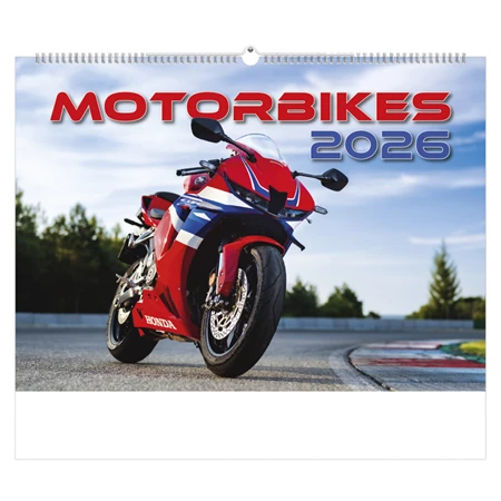Falinaptár 2026 TOPTIMER T092 450x315mm fekvő Motorbikes