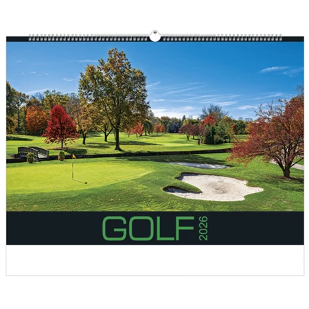 Falinaptár 2026 TOPTIMER T092 485x340mm fekvő Golf