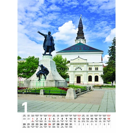 Falinaptár 2026 TOPTIMER T093 310×420mm Magyarországot járva