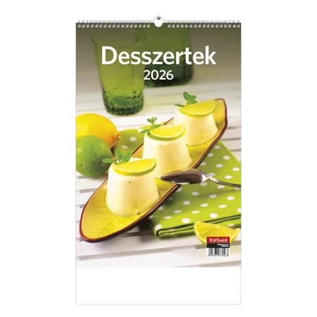 Falinaptár 2026 TOPTIMER T094 220x330mm álló Desszertek