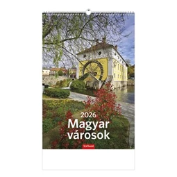 Falinaptár 2026 TOPTIMER T094 220x330mm álló Magyar városok