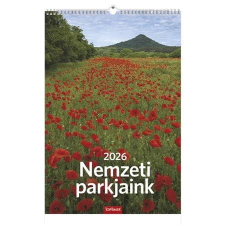 Falinaptár 2026 TOPTIMER T094 220x330mm álló Nemzeti parkjaink