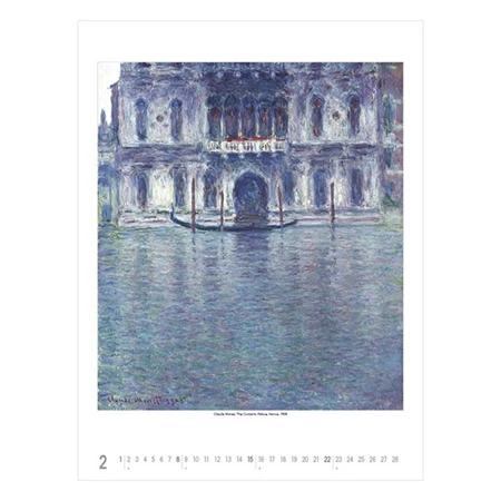 Falinaptár 2026 TOPTIMER T096 420x560mm álló Claude Monet
