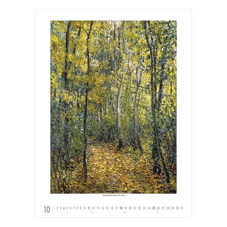Falinaptár 2026 TOPTIMER T096 420x560mm álló Claude Monet