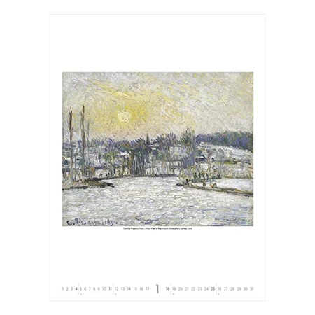 Falinaptár 2026 TOPTIMER T096 420x560mm álló Gardens impressionism