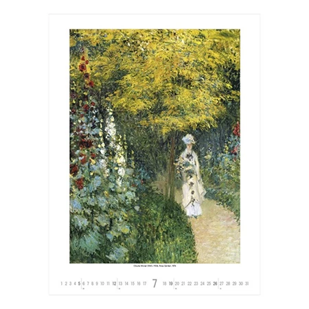 Falinaptár 2026 TOPTIMER T096 420x560mm álló Gardens impressionism