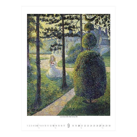 Falinaptár 2026 TOPTIMER T096 420x560mm álló Gardens impressionism