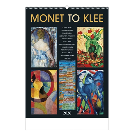 Falinaptár 2026 TOPTIMER T096 420x560mm álló Monet to Klee