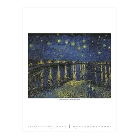 Falinaptár 2026 TOPTIMER T096 420x560mm álló Vincent Van Gogh