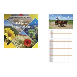 Falinaptár 2026 TOPTIMER T098 290x580mm álló Családi tervező Magyarország