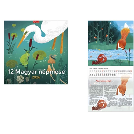 Falinaptár 2026 TOPTIMER T098 290x580mm álló Magyar népmesék