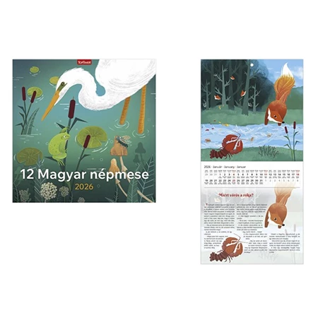 Falinaptár 2026 TOPTIMER T098 290x580mm álló Magyar népmesék