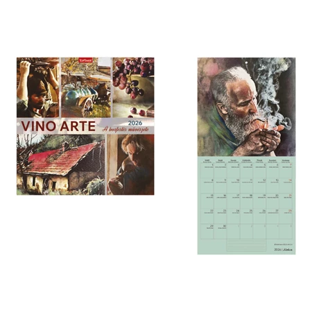 Falinaptár 2026 TOPTIMER T098 290x580mm álló Vino Arte