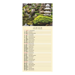 Falinaptár 2026 TOPTIMER T099 215x490mm Garden
