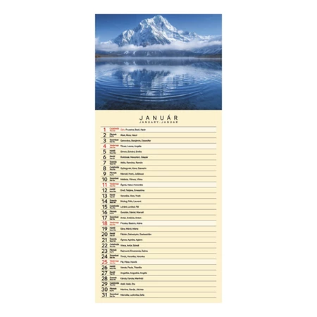 Falinaptár 2026 TOPTIMER T099 210x490mm Varázslatos tájakon