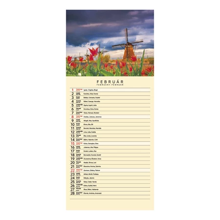 Falinaptár 2026 TOPTIMER T099 210x490mm Varázslatos tájakon