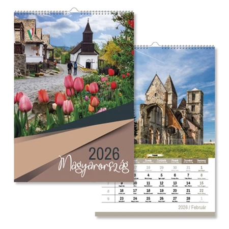 Falinaptár 2026 pd 30x42cm Magyarország