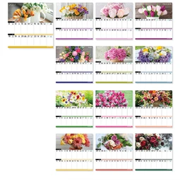 Falinaptár 2027 LIZZYCALENDAR kéthetes tervező mágneses Virágok
