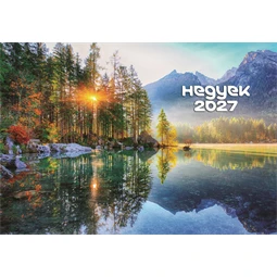 Falinaptár 2027 REAL 460 x 320mm Hegyek spirálos 6091