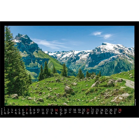 Falinaptár 2027 REAL 460 x 320mm Hegyek spirálos 6091
