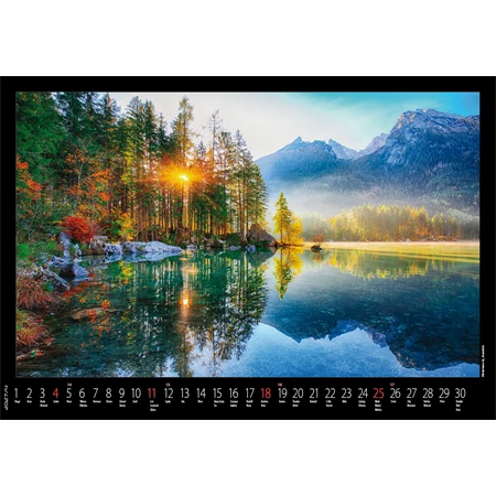Falinaptár 2027 REAL 460 x 320mm Hegyek spirálos 6091
