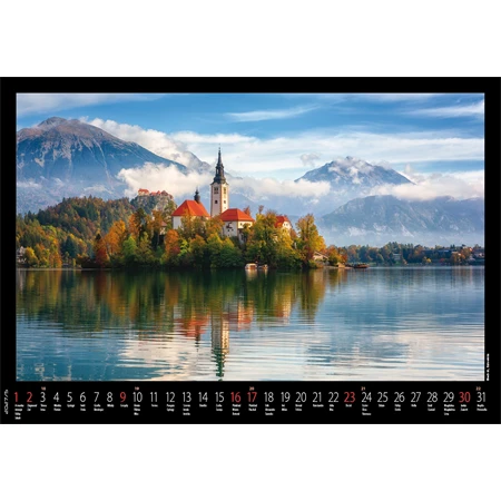 Falinaptár 2027 REAL 460 x 320mm Hegyek spirálos 6091