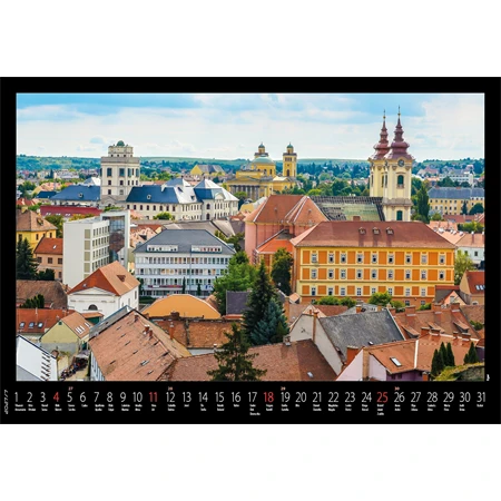 Falinaptár 2027 REAL 460 x 320mm Magyarország spirálos 6091