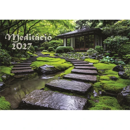 Falinaptár 2027 REAL 460 x 320mm Meditáció spirálos 6091