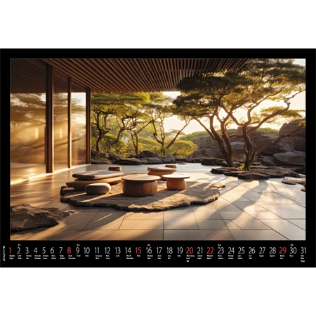 Falinaptár 2027 REAL 460 x 320mm Meditáció spirálos 6091
