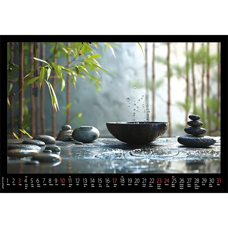 Falinaptár 2027 REAL 460 x 320mm Meditáció spirálos 6091