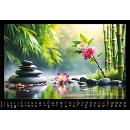 Falinaptár 2027 REAL 460 x 320mm Meditáció spirálos 6091