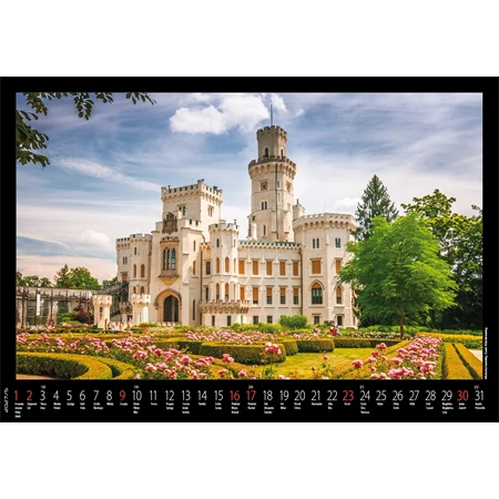 Falinaptár 2027 REAL 460 x 320mm Várak, kastélyok spirálos 6091