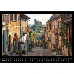 Falinaptár 2027 REAL 460 x 320mm Várak, kastélyok spirálos 6091