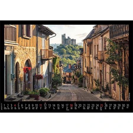 Falinaptár 2027 REAL 460 x 320mm Várak, kastélyok spirálos 6091
