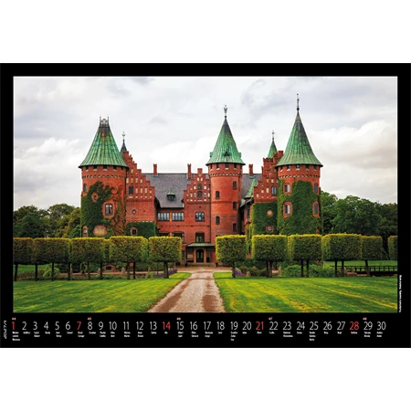 Falinaptár 2027 REAL 460 x 320mm Várak, kastélyok spirálos 6091