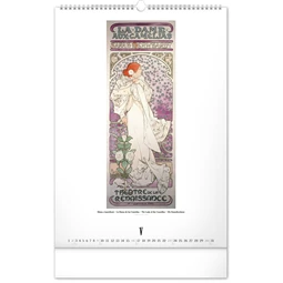 Falinaptár 2027 REAL 460 x 330mm Alphones Mucha