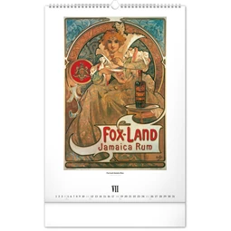 Falinaptár 2027 REAL 460 x 330mm Alphones Mucha