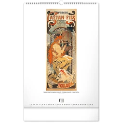 Falinaptár 2027 REAL 460 x 330mm Alphones Mucha