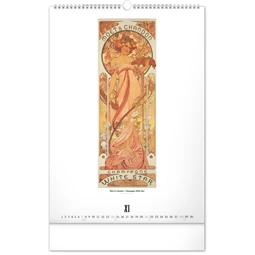 Falinaptár 2027 REAL 460 x 330mm Alphones Mucha