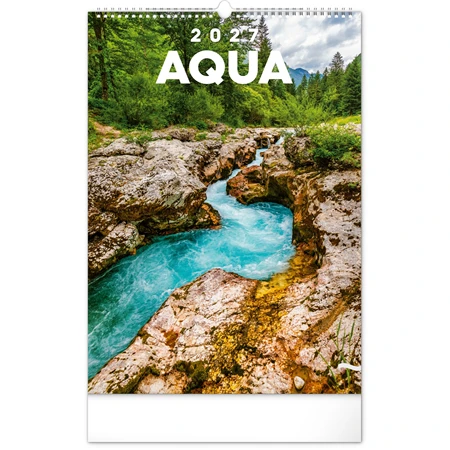 Falinaptár 2027 REAL 460 x 330mm Aqua