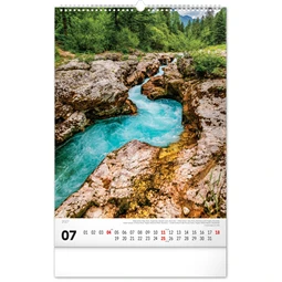 Falinaptár 2027 REAL 460 x 330mm Aqua