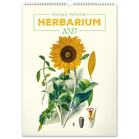 Falinaptár 2027 REAL 460 x 330mm Herbarium