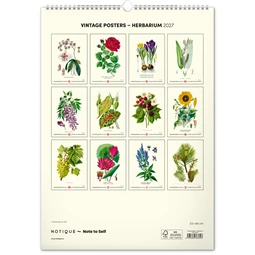 Falinaptár 2027 REAL 460 x 330mm Herbarium
