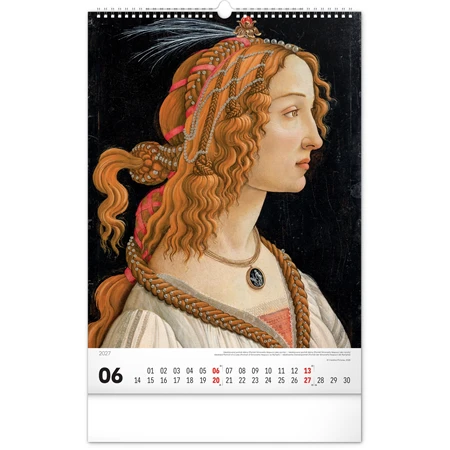 Falinaptár 2027 REAL 460 x 330mm Renaissance