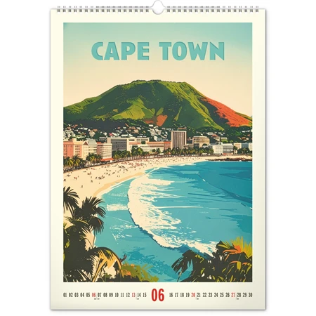 Falinaptár 2027 REAL 460 x 330mm Vintage posters - World Cities