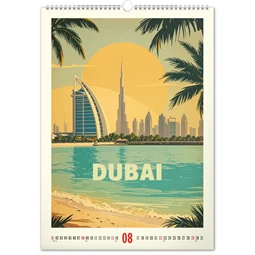 Falinaptár 2027 REAL 460 x 330mm Vintage posters - World Cities