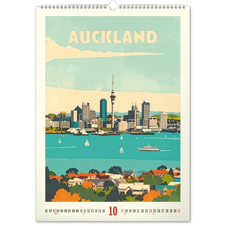 Falinaptár 2027 REAL 460 x 330mm Vintage posters - World Cities