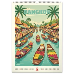 Falinaptár 2027 REAL 460 x 330mm Vintage posters - World Cities