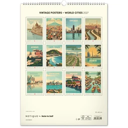 Falinaptár 2027 REAL 460 x 330mm Vintage posters - World Cities